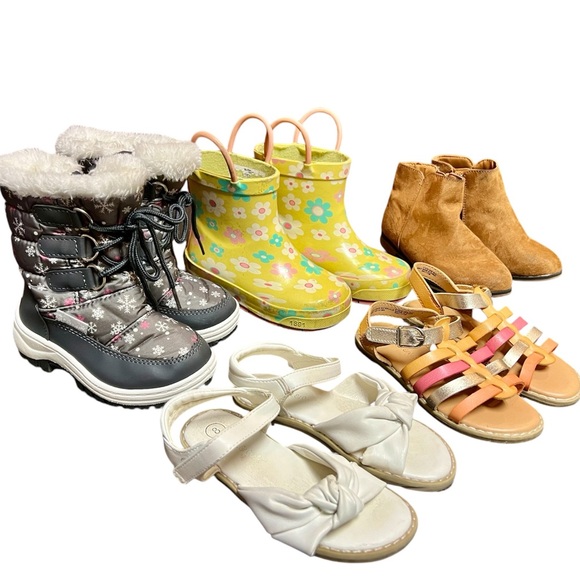 EUC - Toddler Girls Shoe Bundle - 5 pair, Size 8 - Picture 2 of 2